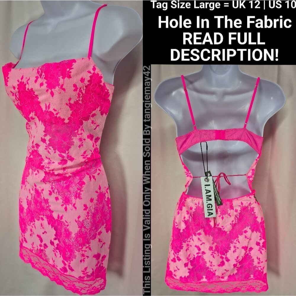 I.AM.GIA Dress Leona Neon Pink Mini I AM GIA